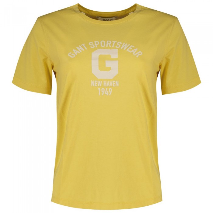 [해외]간트 반소매 티셔츠 Reg 로고 140565948 Dusty Yellow