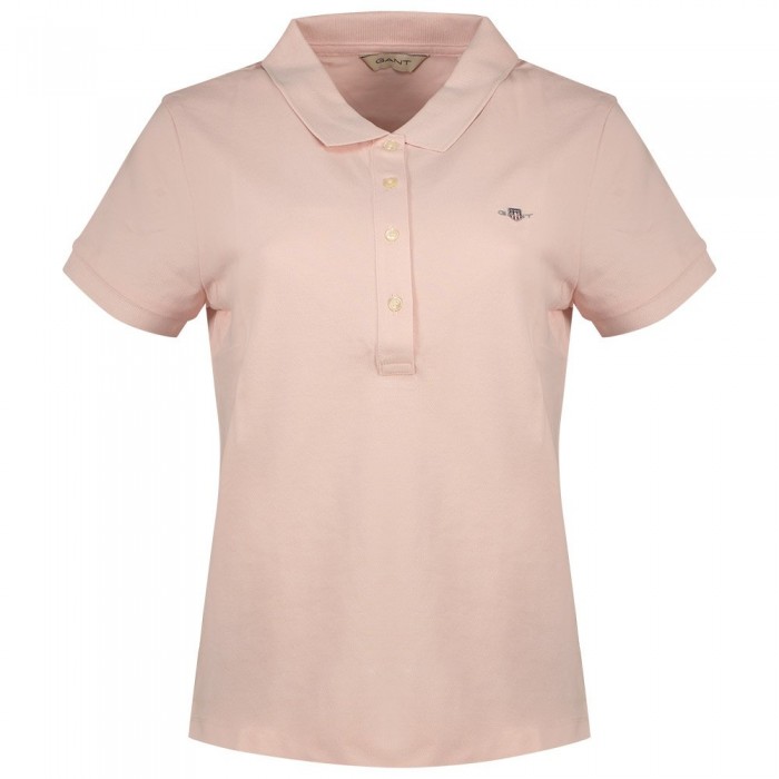[해외]간트 Slim Sheild 모자 Pique 반팔 폴로 셔츠 140565999 Faded Pink