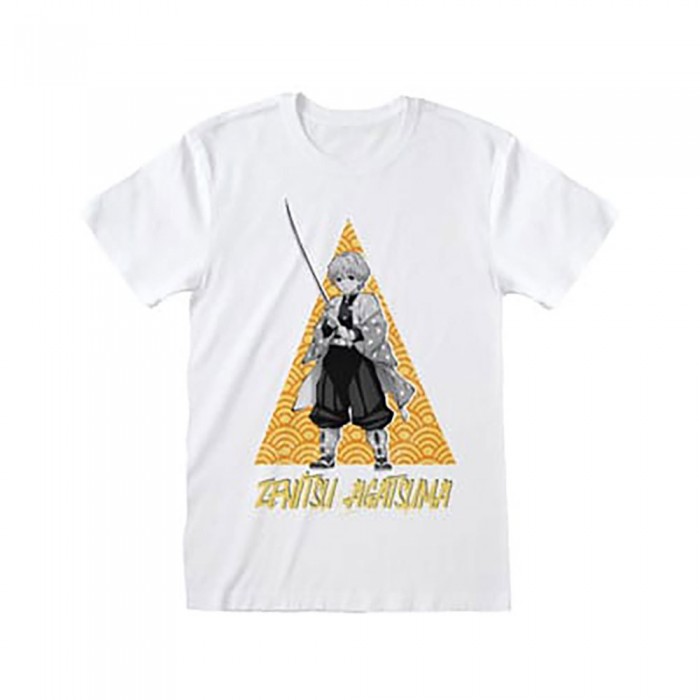[해외]HEROES 반소매 티셔츠 Demon Slayer Zenitsu Tri 140826724 White