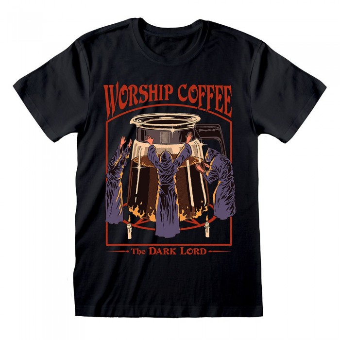 [해외]HEROES 반소매 티셔츠 Steven Rhodes Worship Coffee 140906411 Black
