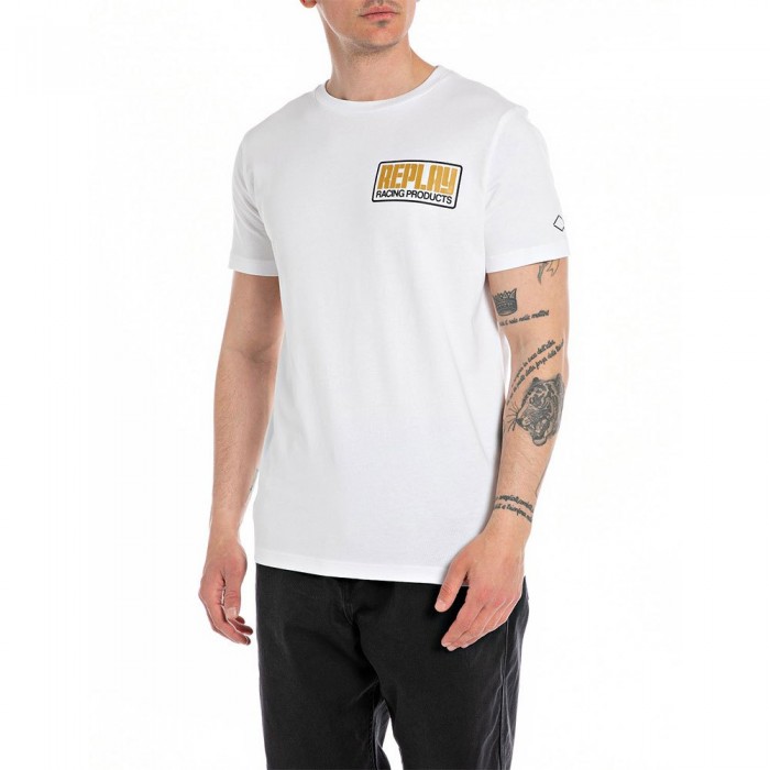 [해외]리플레이 반소매 티셔츠 M6764.000.22662 140543978 White