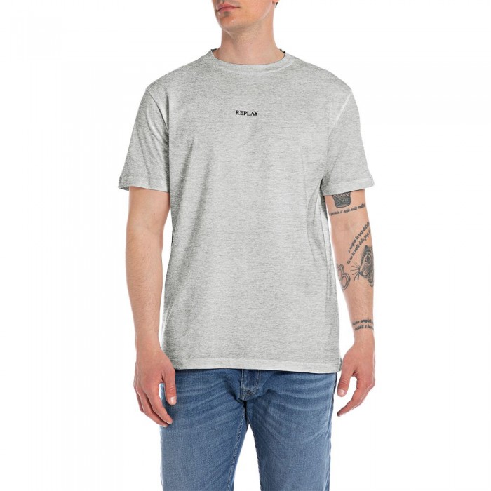 [해외]리플레이 반소매 티셔츠 M6795.000.2660 140544035 Light Grey Melange