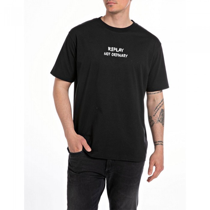 [해외]리플레이 반소매 티셔츠 M6803.000.2660 140544058 Black