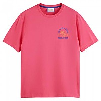 [해외]SCOTCH & SODA 반소매 티셔츠 Left Chest Artwork T-셔츠140710166 Tropical Pink