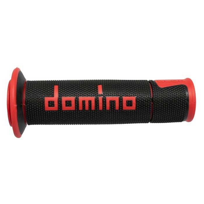 [해외]DOMINO 오픈 엔드 그립 On 로드 Racing 9140821706 Black / Red