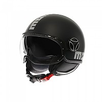 [해외]모모디자인 오픈 페이스 헬멧 FGTR EVO 9140653517 Mono Matt Black / Silver