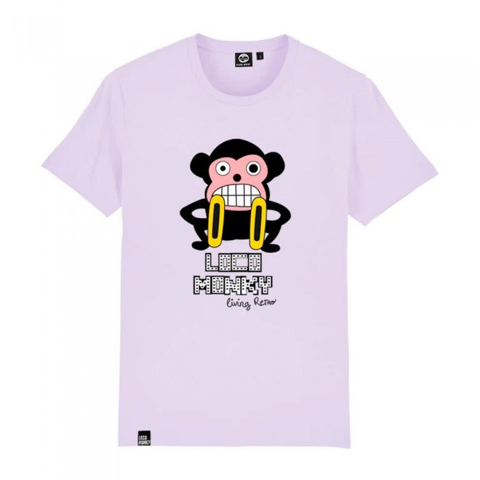 [해외]NUM WEAR Loco monky living retro 반팔 티셔츠 14140910595 Violet