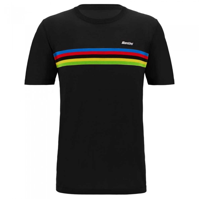 [해외]산티니 UCI World Champion 2024 반팔 티셔츠 1140911103 Black