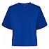 [해외]PIECES 고추 여름 2/4 헐렁한 짧은 소매 스웨트 셔츠 140229041 Mazarine Blue