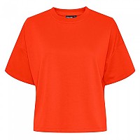 [해외]PIECES 고추 여름 2/4 헐렁한 짧은 소매 스웨트 셔츠 140229042 Tangerine Tango