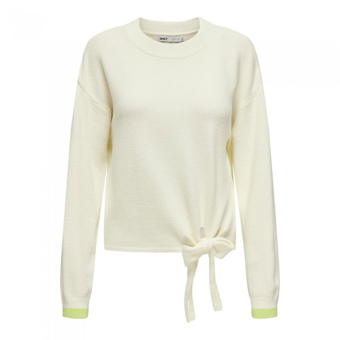 [해외]ONLY 스웨터 Misty 140860557 Cloud Dancer / Detail Sharp Green