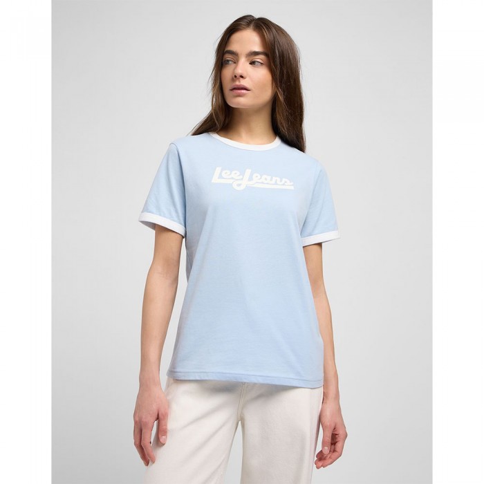 [해외]LEE Ringer 반팔 티셔츠 140900017 Light Blue