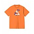[해외]잭앤존스 Floral Triangle 반팔 티셔츠 140438323 Tangerine