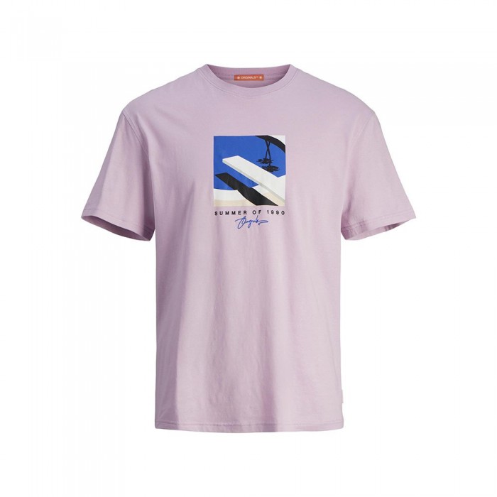 [해외]잭앤존스 반소매 티셔츠 Marbella Front 140438626 Lavender Frost