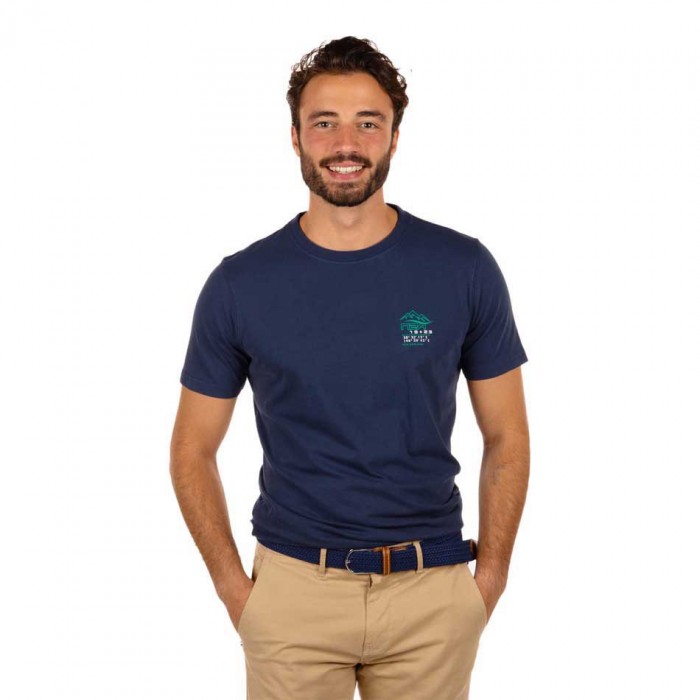 [해외]NZA NEW ZEALAND Broadwood 반팔 티셔츠 140915221 Reef Navy