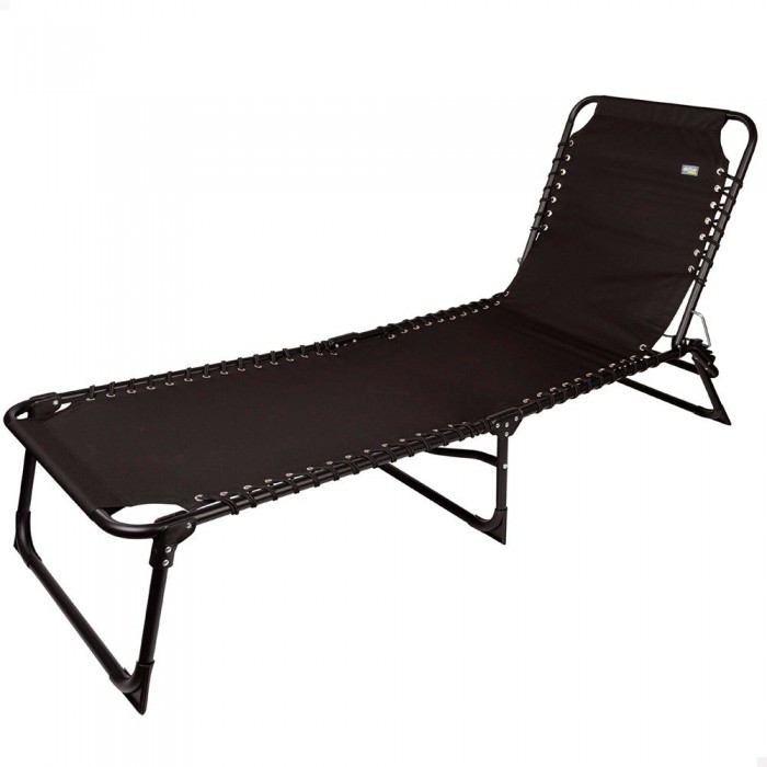 [해외]AKTIVE 일광욕 의자 Polyester 59x190x30 cm 6138860694 Black