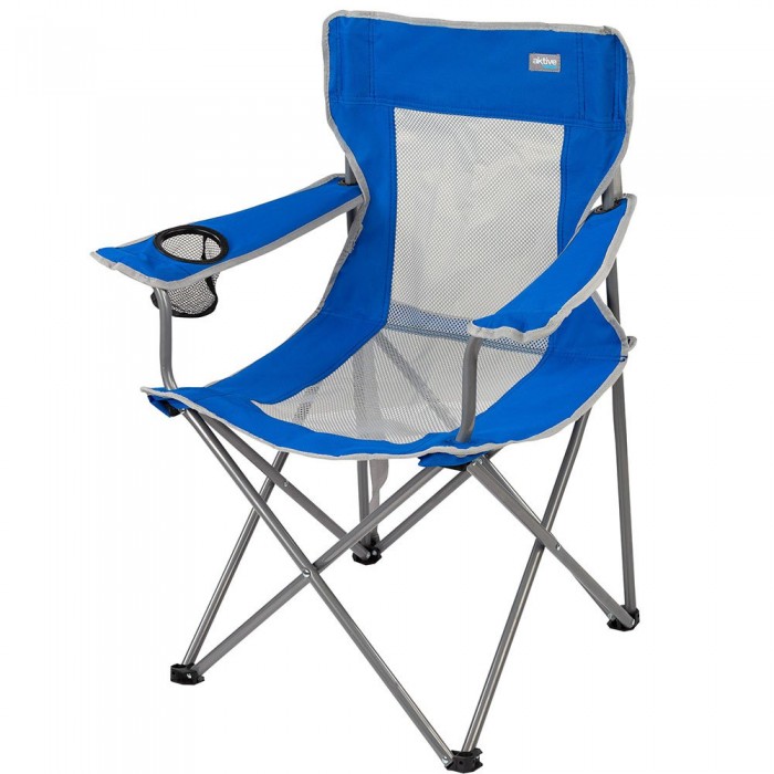 [해외]AKTIVE 접는 의자 Camping 6140098073 Blue / Grey