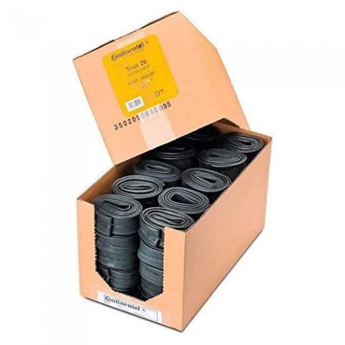 [해외]컨티넨탈 내부 튜브 MTB Dunlop 40 mm 50 단위 1140629205 Black
