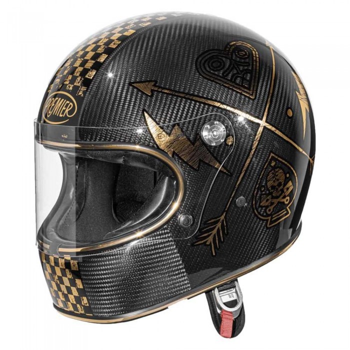 [해외]프리미어  헬멧 23 Trophy Carbon NX ed 22.06 풀페이스 헬멧 9139738982 Black / Gold