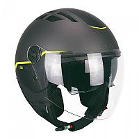 [해외]CGM 오픈 페이스 헬멧 116G 에어 Bico 9140616810 Graphite / Matt Yellow