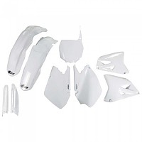 [해외]UFO Suzuki RM 125/250 2006-2024 No USA SUKIT406F-041 Fork Protectors & 오토바이 플라스틱 키트 9140866261 White