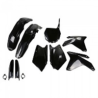 [해외]UFO Suzuki RMZ 450 2005-2006 SUKIT404F-001 Fork Protectors & 오토바이 플라스틱 키트 9140866301 Black