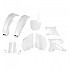 [해외]UFO Yamaha YZ 125/250 2002-2004 YAKIT301F-046 Fork Protectors & 오토바이 플라스틱 키트 9140866601 White