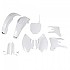 [해외]UFO Yamaha YZF 250/450 2003-2004 YAKIT304F-046 Fork Protectors & 오토바이 플라스틱 키트 9140866668 White