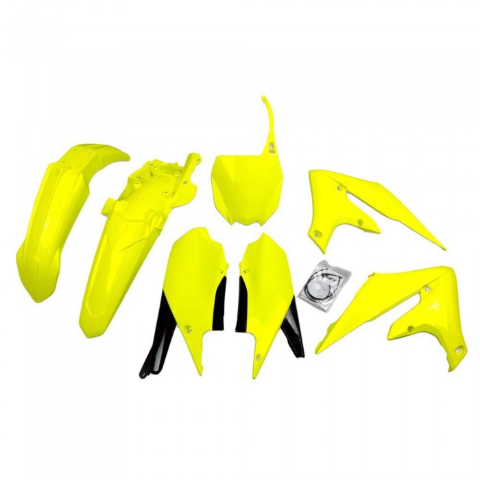 [해외]UFO Yamaha YZF 250/450 2019-2023 YAKIT321-DFLU Fork 프로텍터s & 플라스틱 키트 9140866687 Neon Yellow