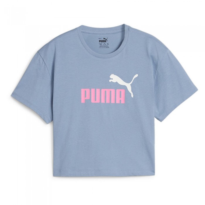 [해외]푸마 반팔 티셔츠 로고 Cropped 15140131389 Zen Blue