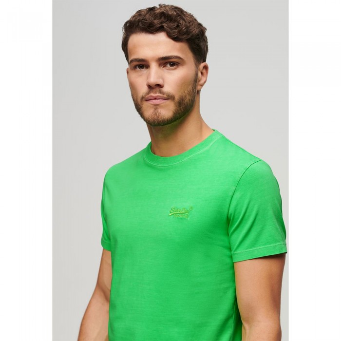 [해외]슈퍼드라이 반소매 티셔츠 Essential 로고 Emb Neon 140900855 Dry Fluro Lime
