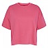 [해외]PIECES 고추 여름 2/4 헐렁한 짧은 소매 스웨트 셔츠 140229039 Hot Pink