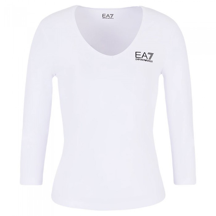 [해외]EA7 EMPORIO 아르마니 8NTT55 반팔 V넥 티셔츠 140343242 White
