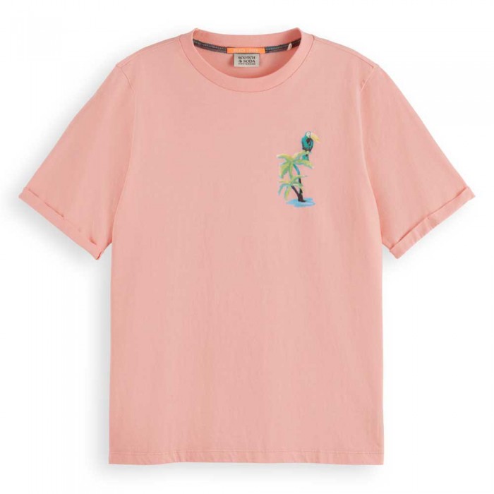 [해외]SCOTCH & SODA Graphic 반팔 티셔츠 140705922 Neon Coral