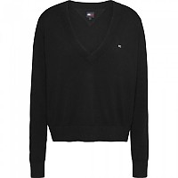 [해외]타미 진 V 넥 스웨터 Essential Ext 140922229 Black