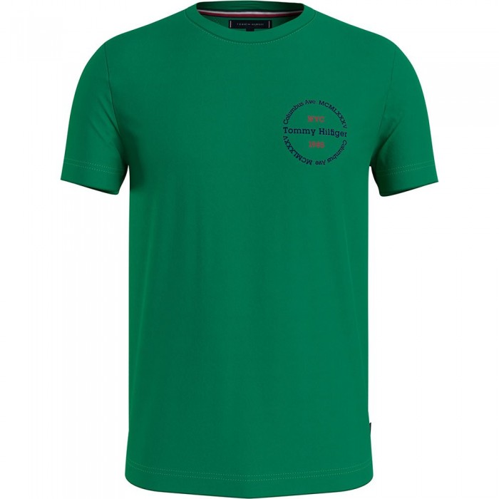 [해외]타미힐피거 반팔 티셔츠 라운드le 140372604 Olympic Green
