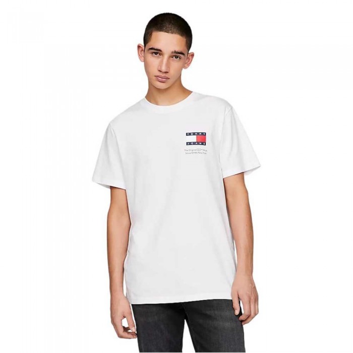[해외]타미 진 Slim Essential Flag Ext 반팔 티셔츠 140372899 White
