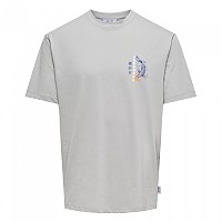 [해외]ONLY & SONS Keane Rlx 반팔 티셔츠 140920530 Mirage Gray