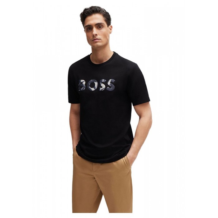 [해외]BOSS Thompson 15 반팔 티셔츠 140765750 Black