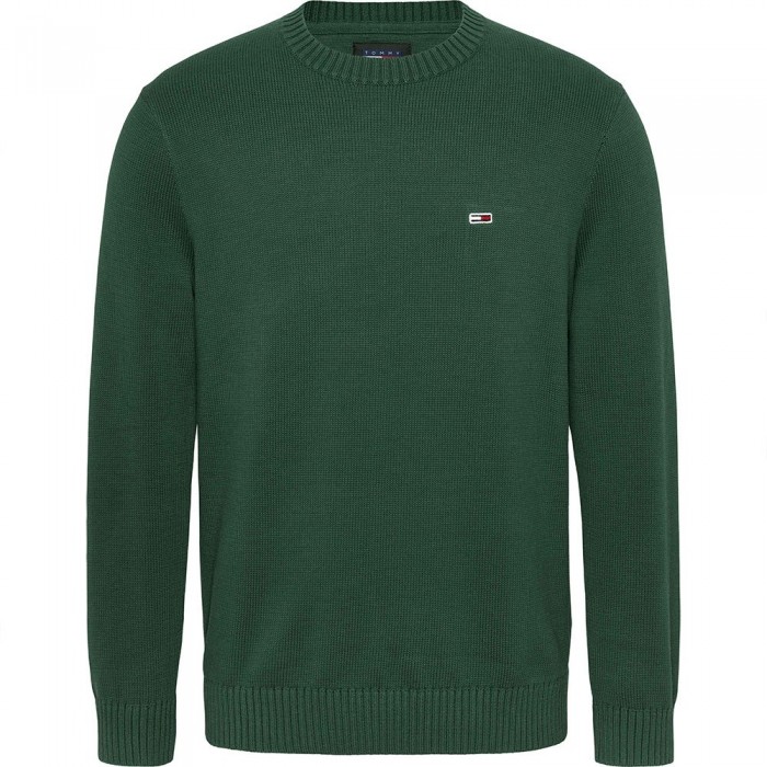[해외]타미 진 크루 넥 스웨터 Slim Essentials 140922312 Court Green