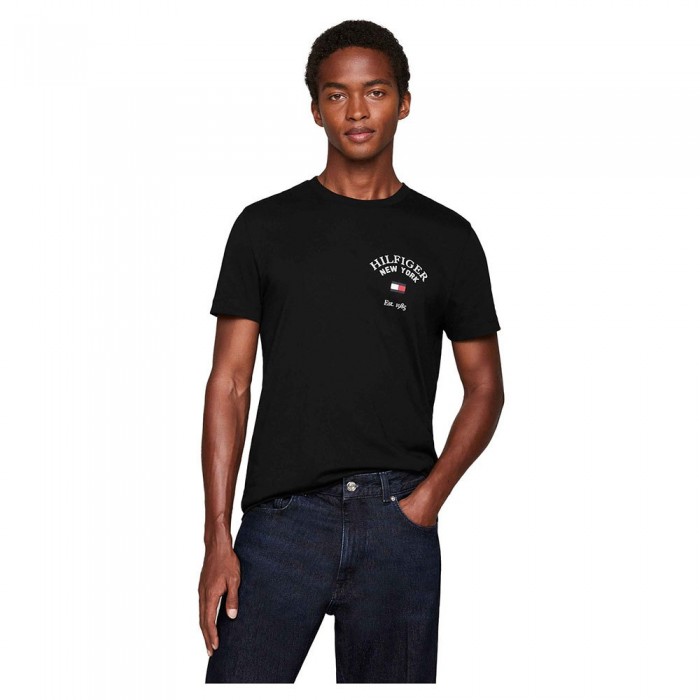 [해외]타미힐피거 반소매 티셔츠 Arch Varsity 140925095 Black