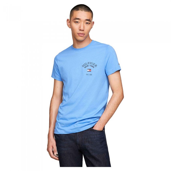 [해외]타미힐피거 반소매 티셔츠 Arch Varsity 140925096 Blue Spell