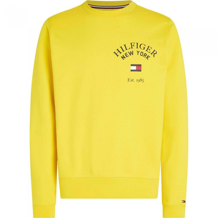 [해외]타미힐피거 스웨트 셔츠 Arched Varsity 140925106 Eureka Yellow