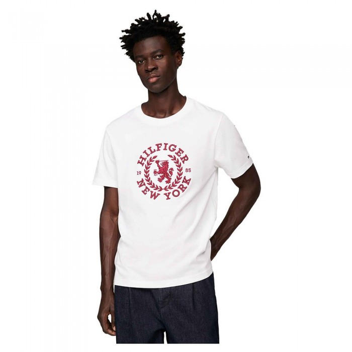 [해외]타미힐피거 반소매 티셔츠 Big Icon Crest 140925113 White