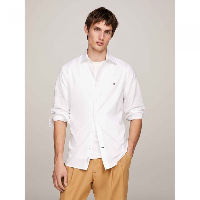 [해외]타미힐피거 긴 소매 셔츠 Kent Collar Flex Poplin Sf 140925265 White