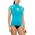 [해외]스쿠버프로 UPF 50 Rash Guard 반팔 티셔츠 여성용 6136586004 Caribbean