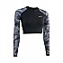 [해외]ION Rashguard Shorty 여성 긴팔 라쉬가드 6139461074 Black / Flowers