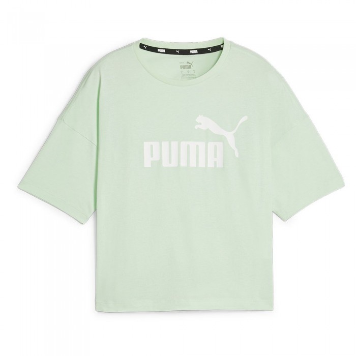 [해외]푸마 반팔 티셔츠 Ess Cropped 로고 7140130750 Fresh Mint