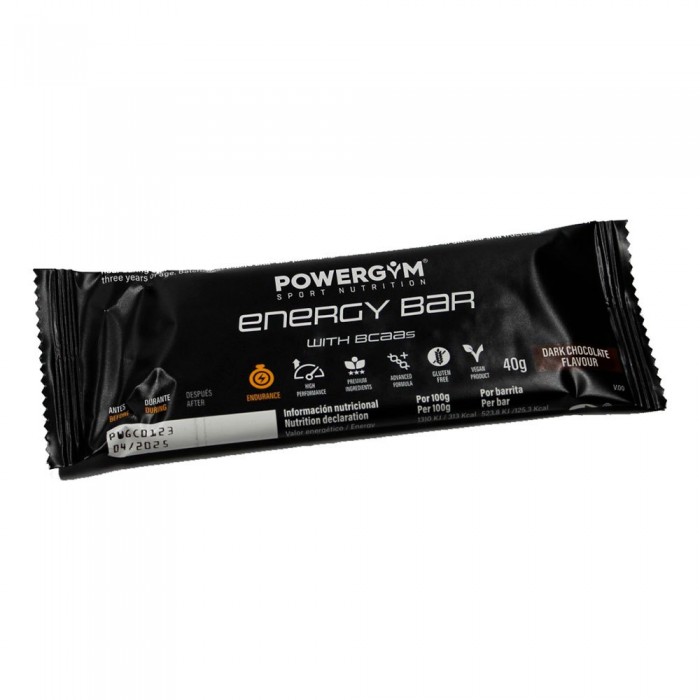 [해외]POWERGYM 에너지 바 40gr Chocolate Chocolate 14140488148 Black