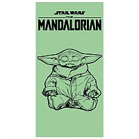 [해외]DISNEY 면 수건 The Mandalorian Star Wars 140x70 cm 3139060179 Green / Black
